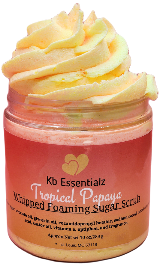 Tropical Papaya Whipped Sugar Scrub